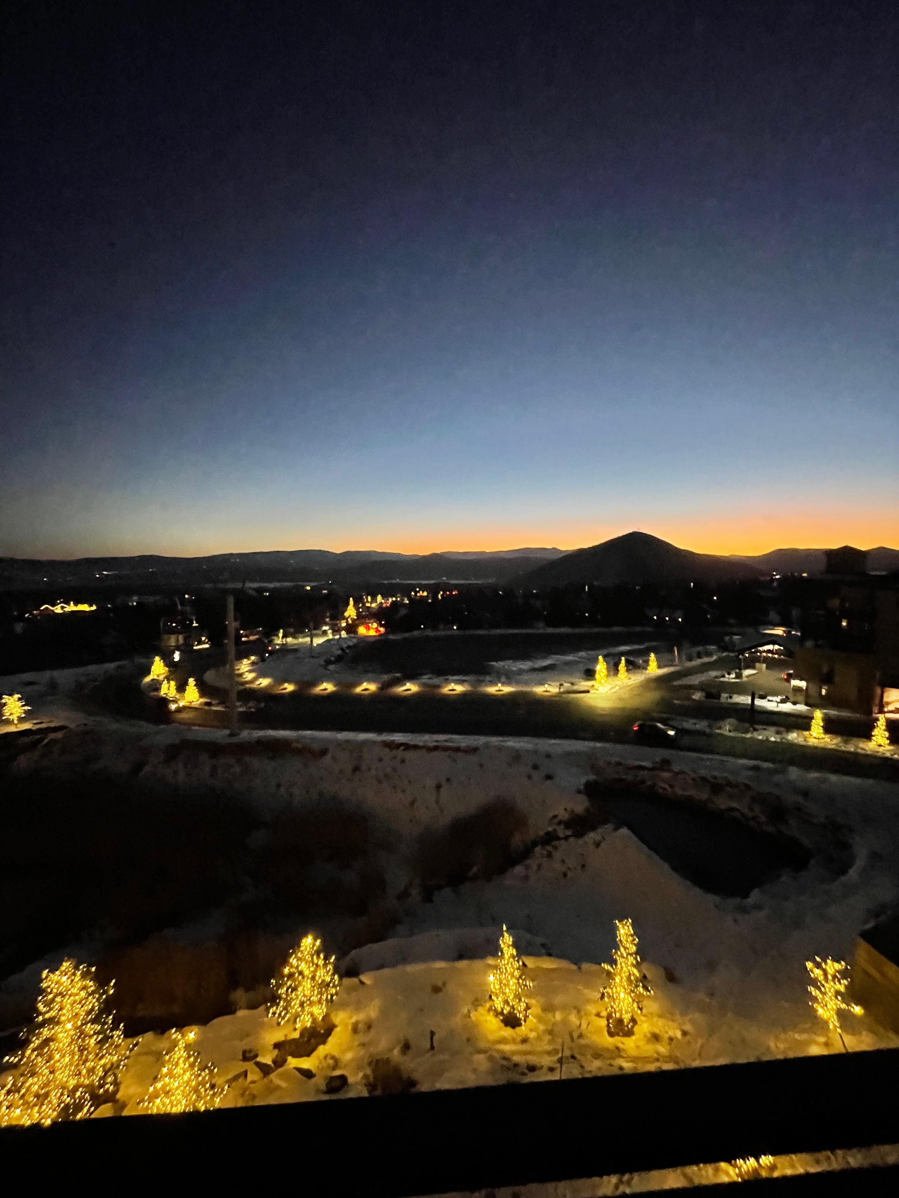 The sunrise view from MB window…