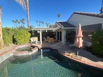 Patio off of master bedroom was perfect for morning coffee.