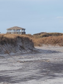 4x4 beach access with wildlife lookout tower right around the corner.