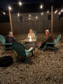 Enjoying a cozy fire with friends!