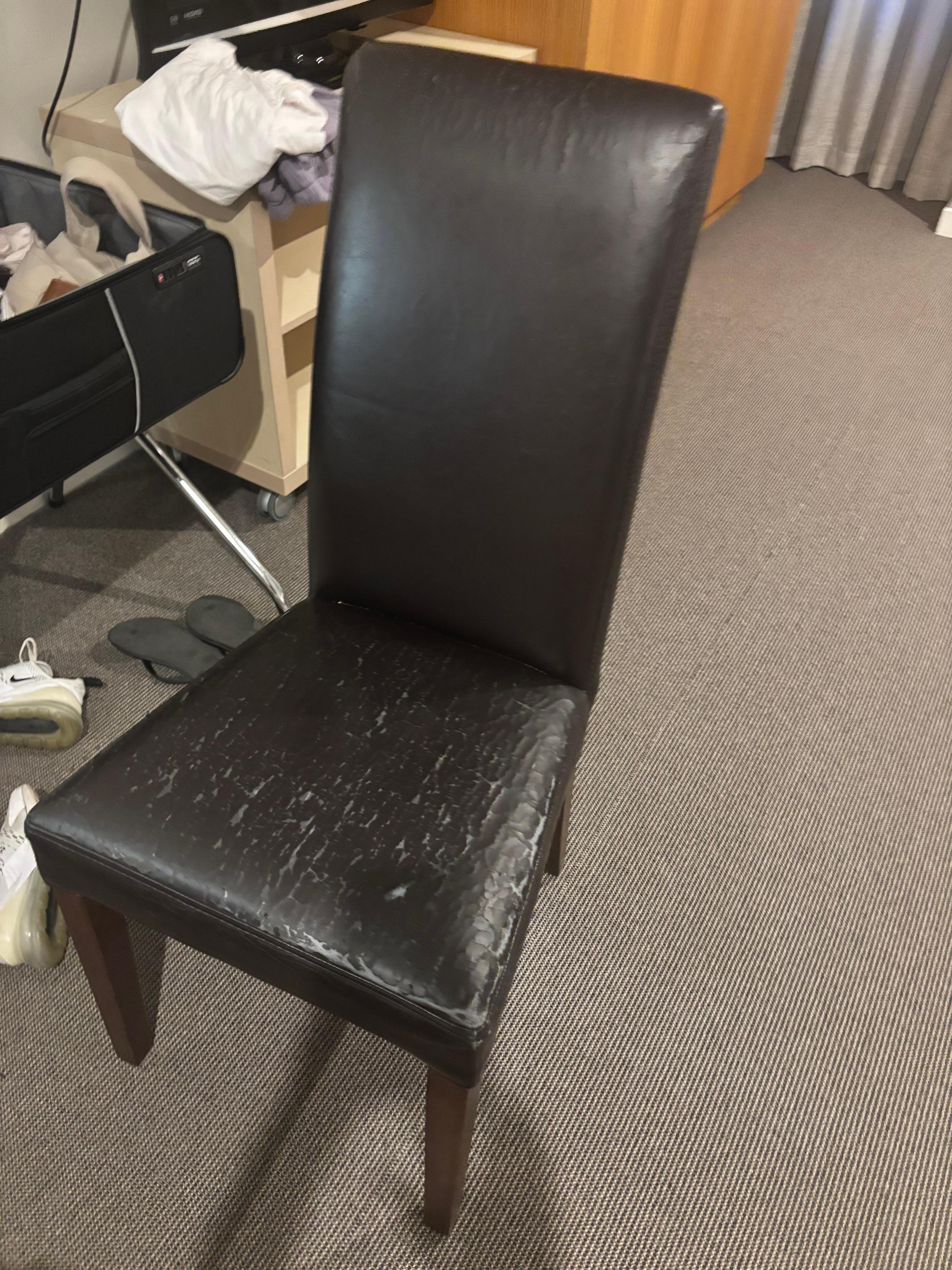 Worn chairs