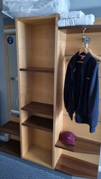 Storage space and extra bedding