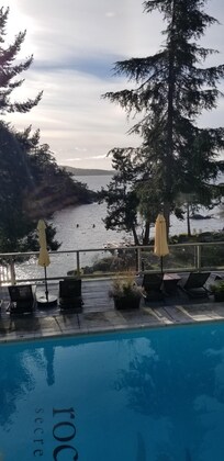 View while enjoying gourmet breakfast at onsite Tubird Restaurant