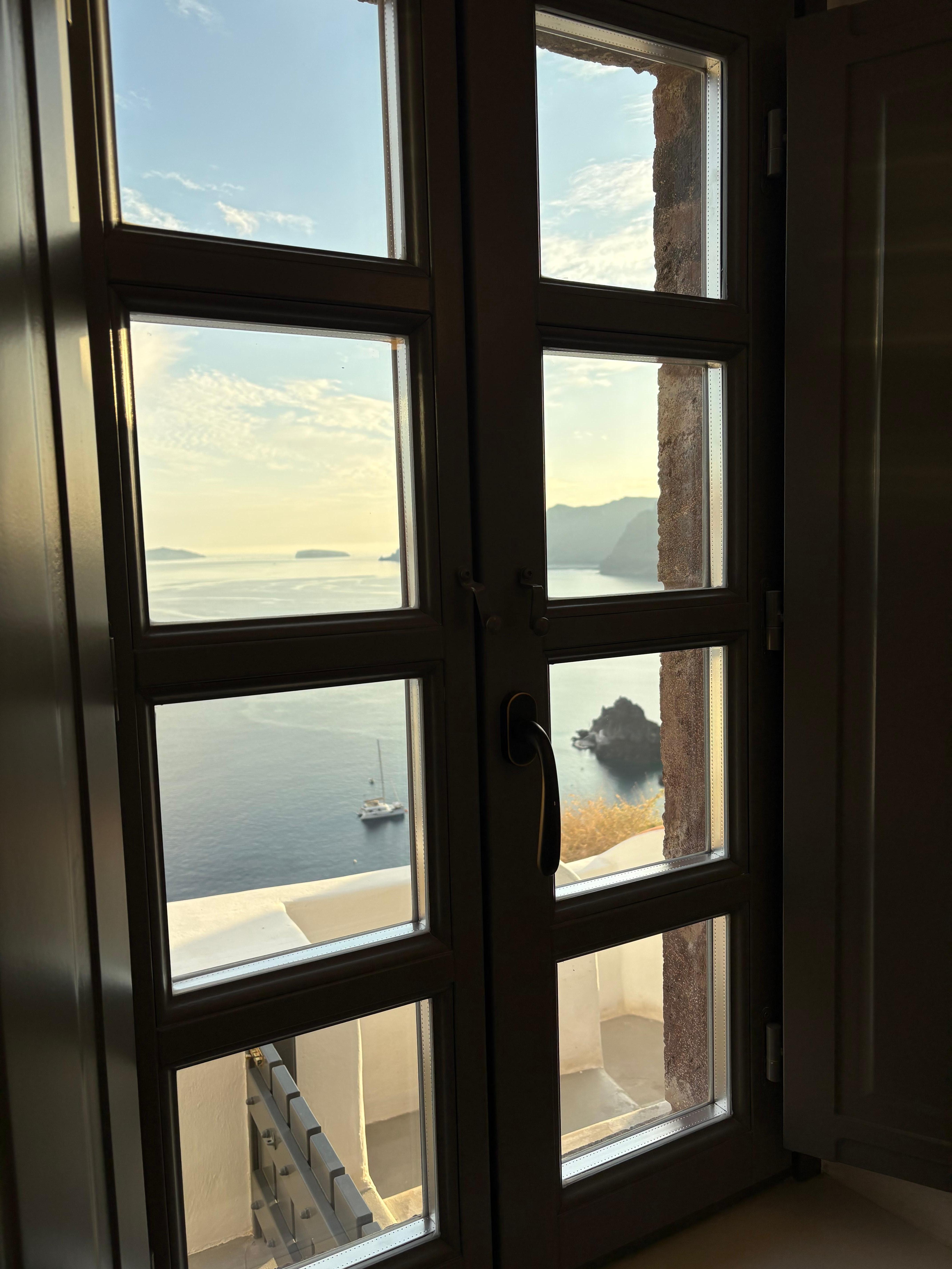 Vista de uma das janelas. 