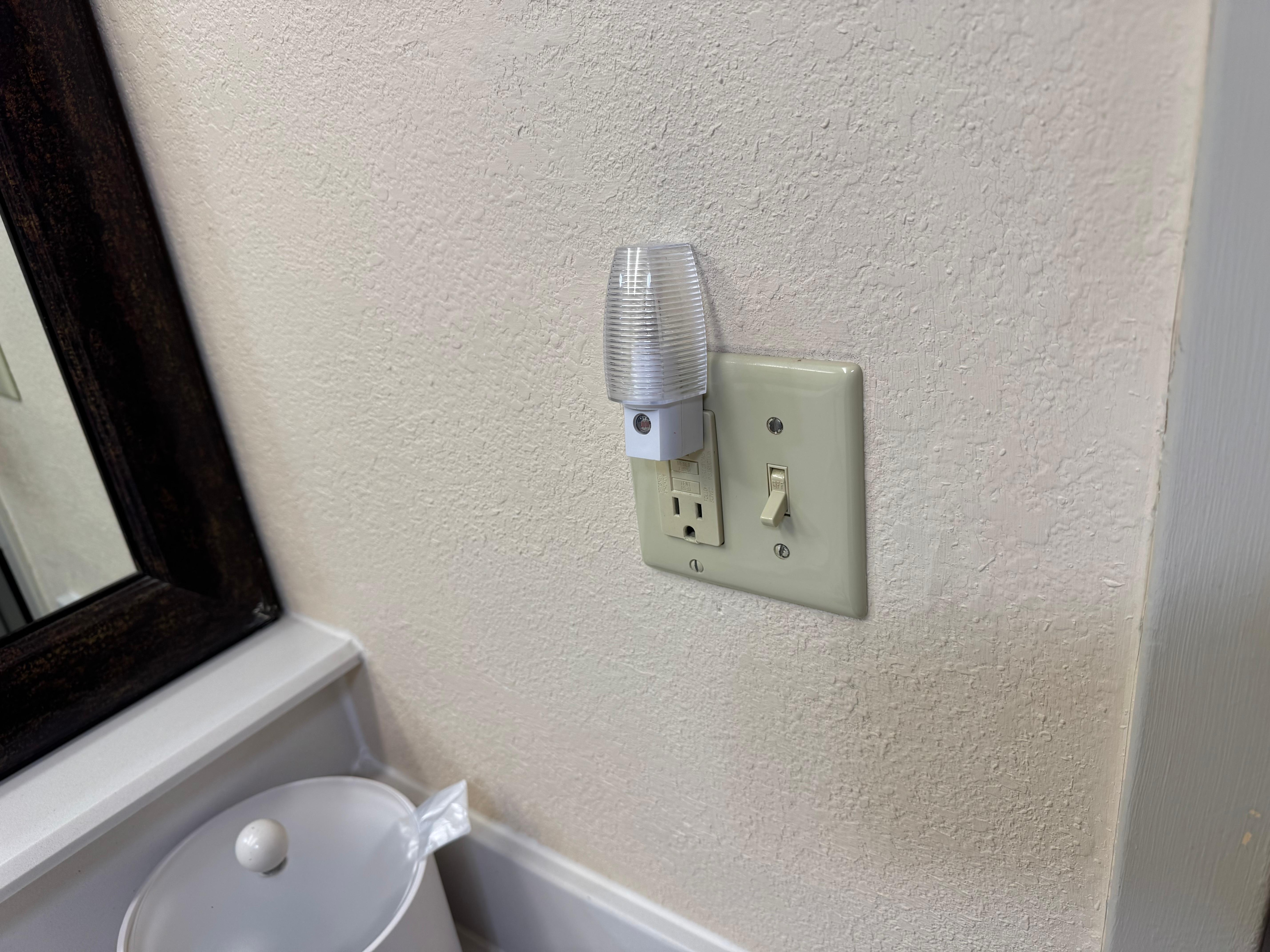 Light switch off but lights and fan stay on.