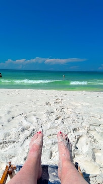 Blue skies & clear water !