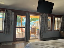 Look how close the beach is...view from inside the King Tide room