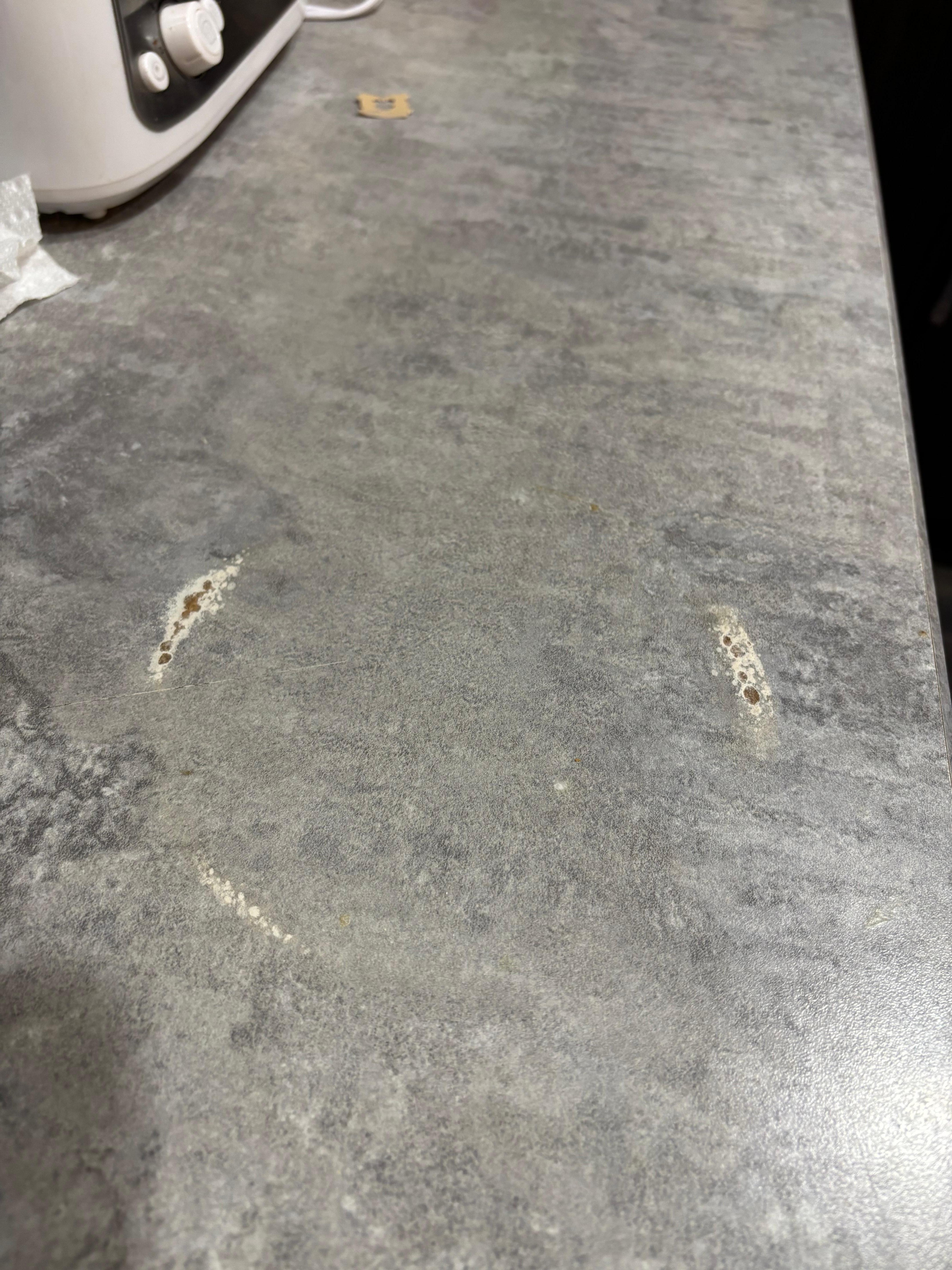 Someone put hot pot on counter