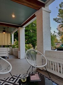 Front porch is made for relaxing!