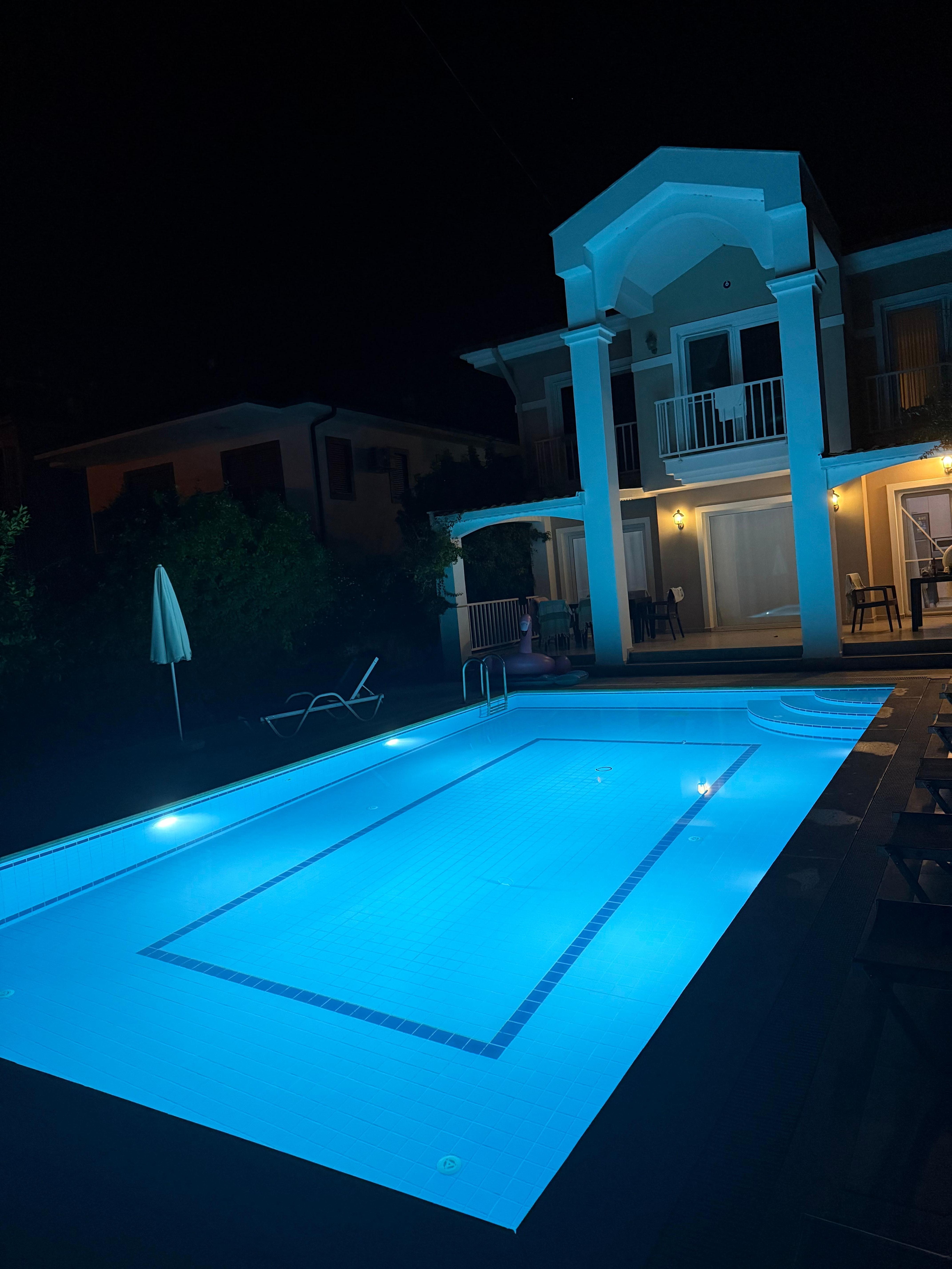 Pool at night
