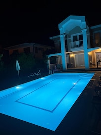 Pool at night
