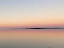 Beautiful sunset over the water