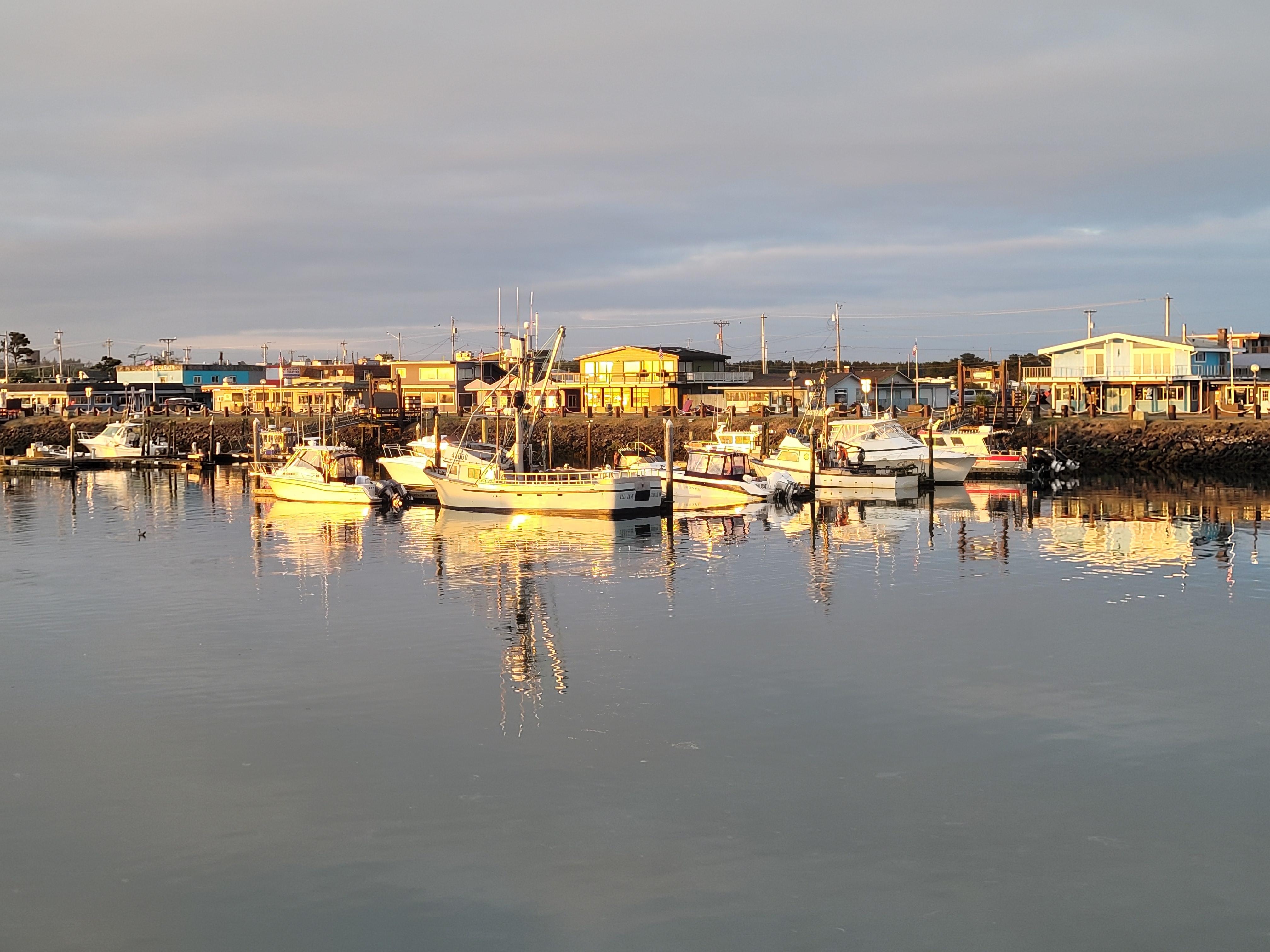 Looking across the marina to "front street"!