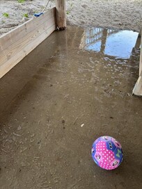 water standing because poor drainage