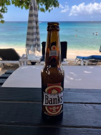 Bikini Beach Bar close by for sunbeds, food and drink