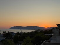 View of sunrise from back deck