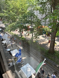 View looking down to St Anne street, was not loud at night.
