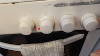 Fire Risk - Very Old electric cooker (no PAT Test evidence ) loose knobs,no control info visible