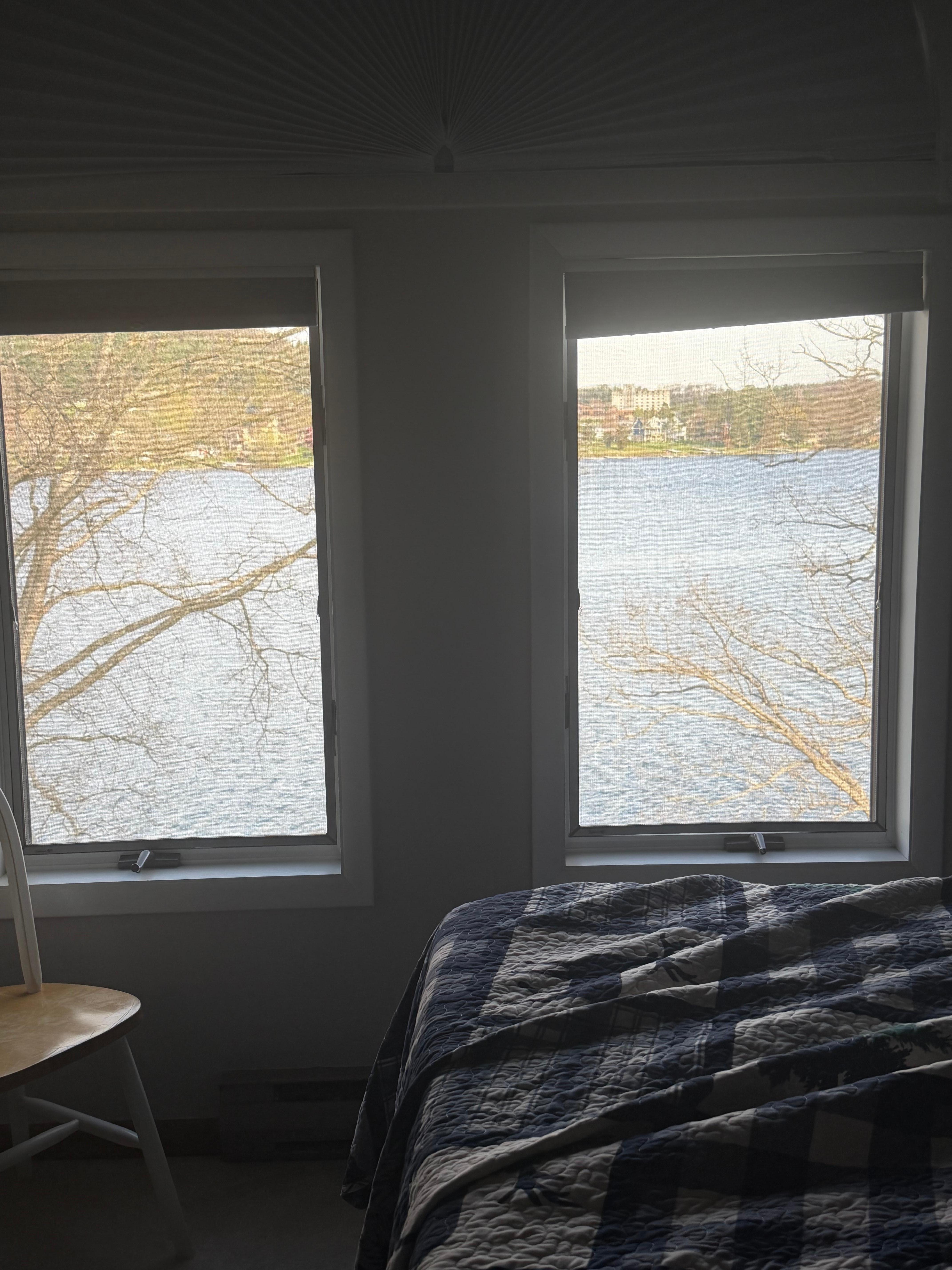 View from upstairs bedroom