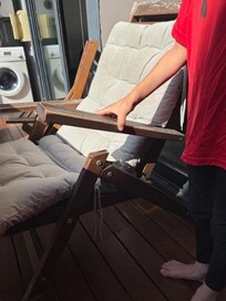 Broken patio chair - all the furniture is falling apart