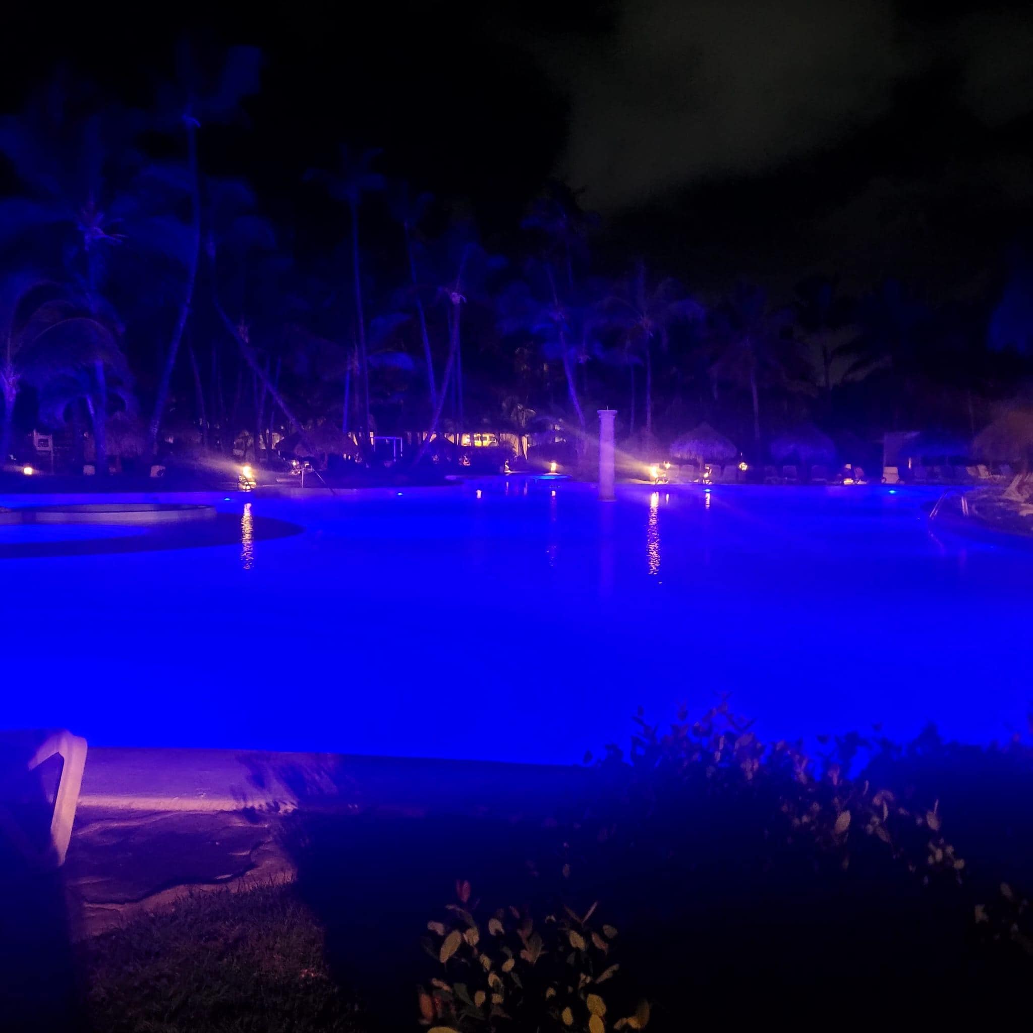 Pool at night was quite a mood