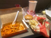 My morning breakfast in the room