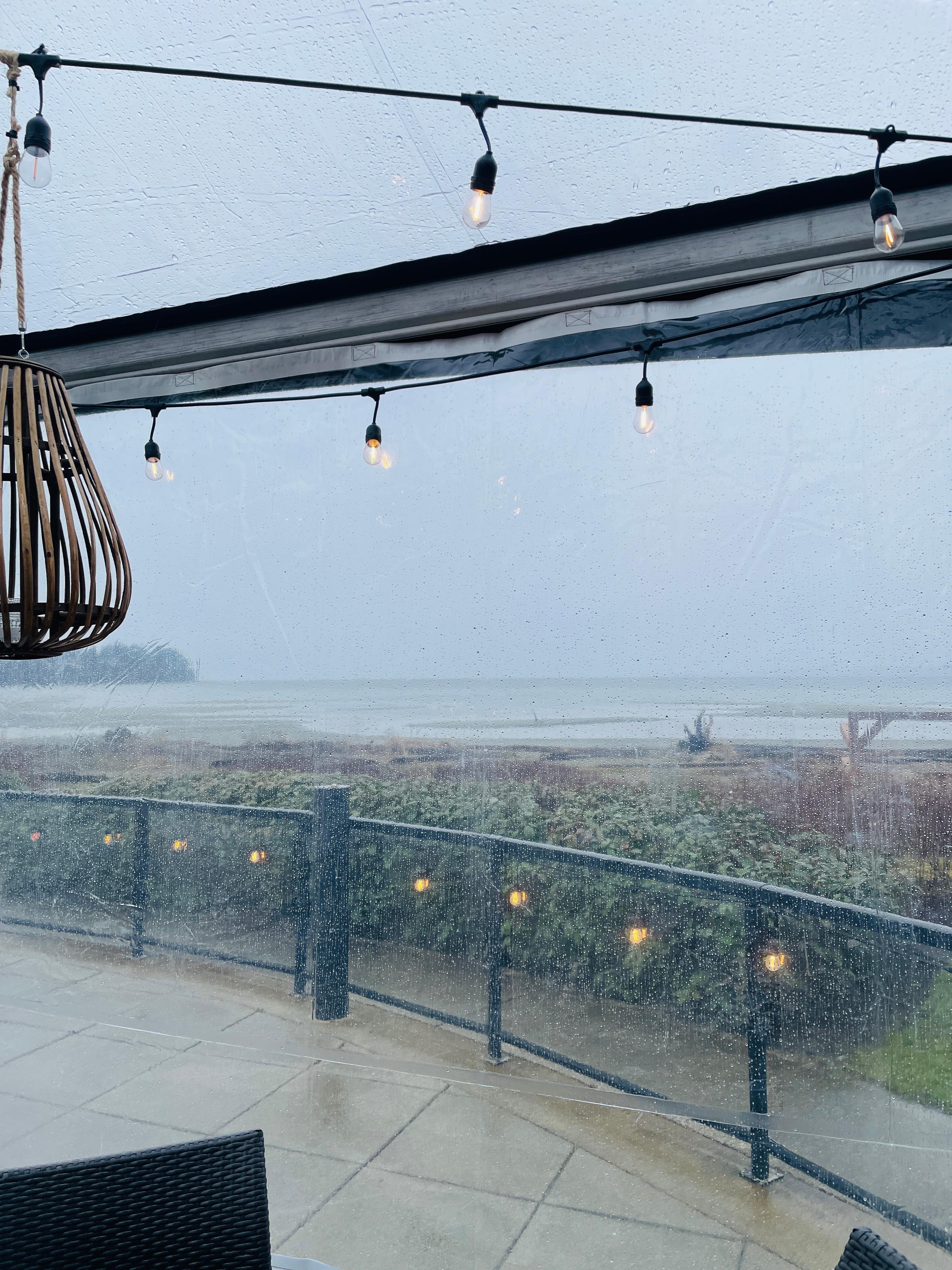 Lovely view while dining even if it's raining 