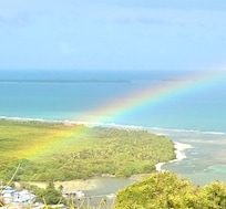Perfect rainbows 3 times during our stay. View from back deck!
