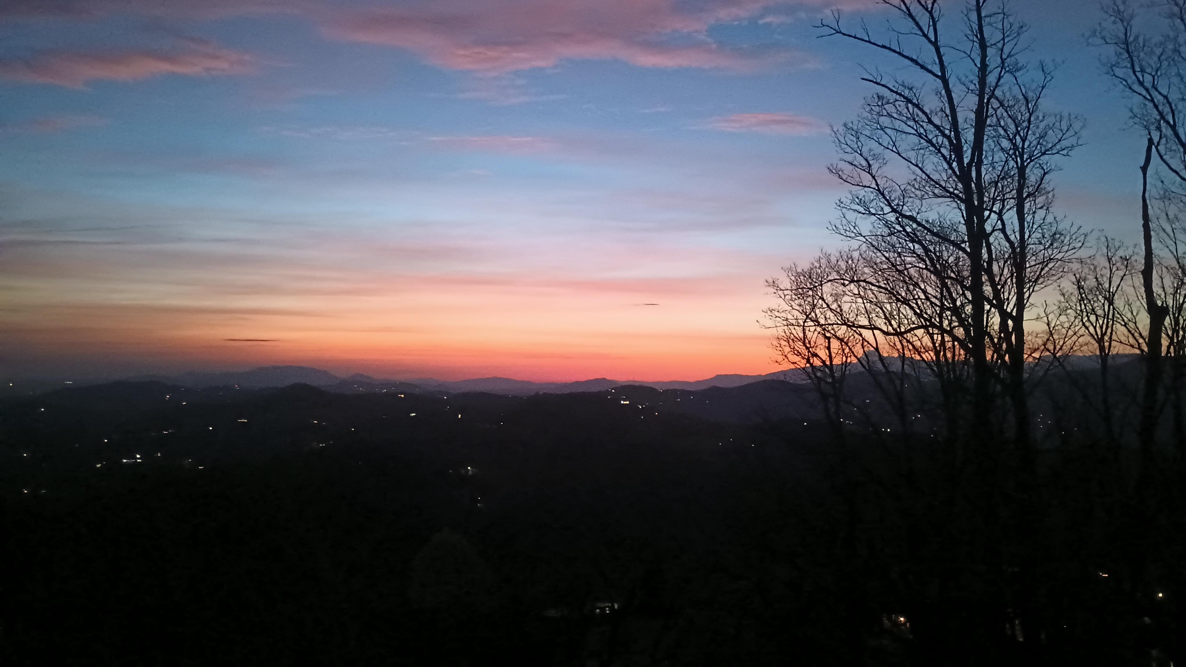 Sunrise at the cabin, just beautiful!