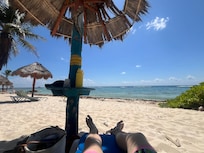 From the private palapa