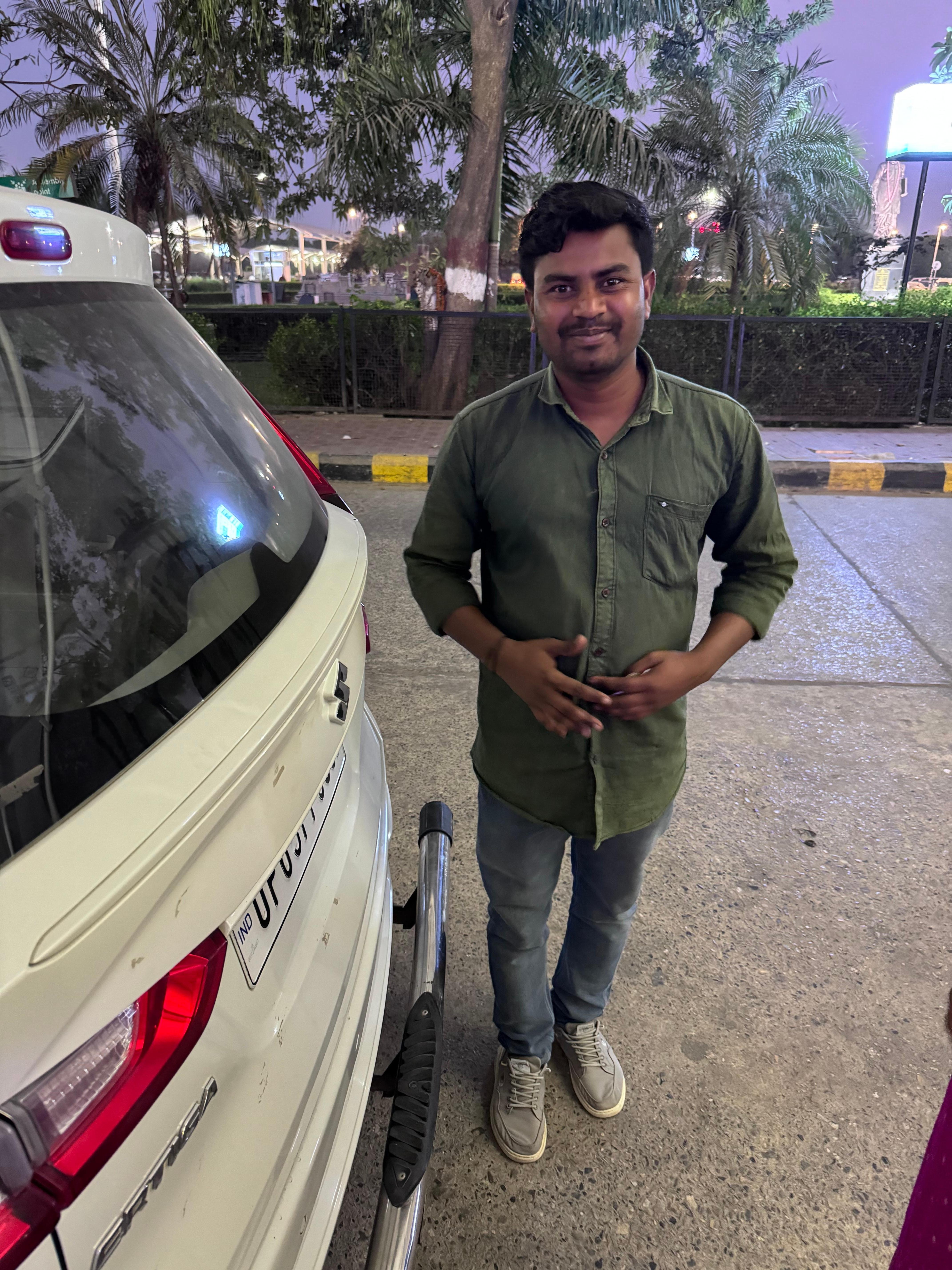 Hotel provided driver , very kind and helpful.
