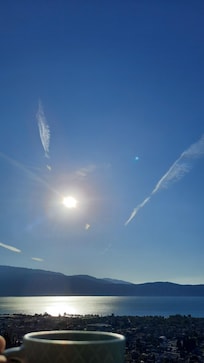 Balkonblick am Morgen