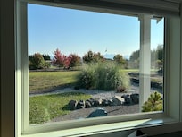 The view from the kitchen window.