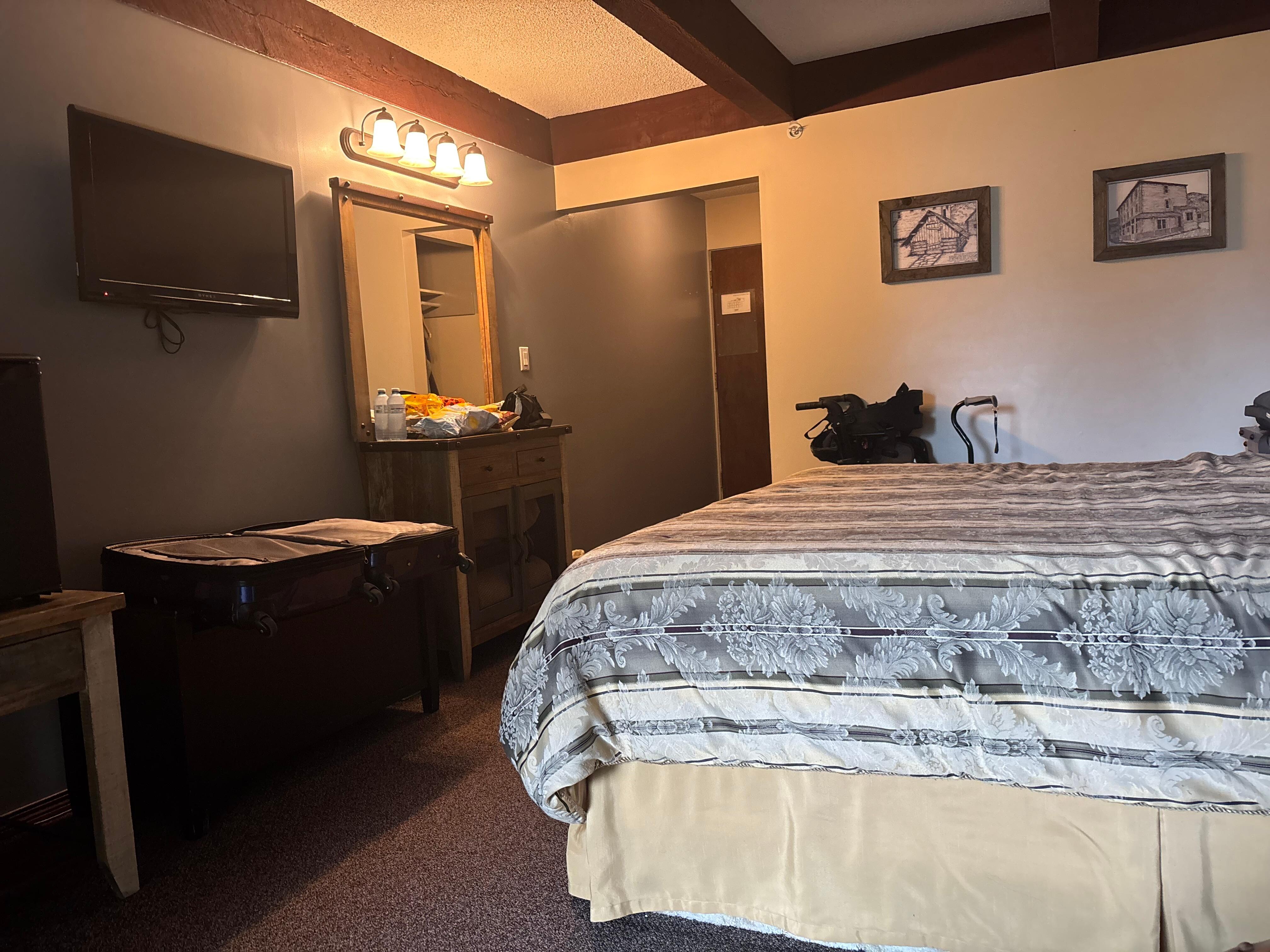 Our room, clean and comfy