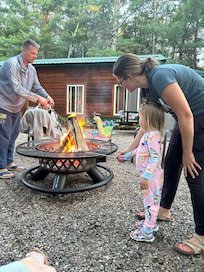We live 5 hours from family, the cabin was close enough in between that we got to see our nieces and sister in law for a bit while we stayed.