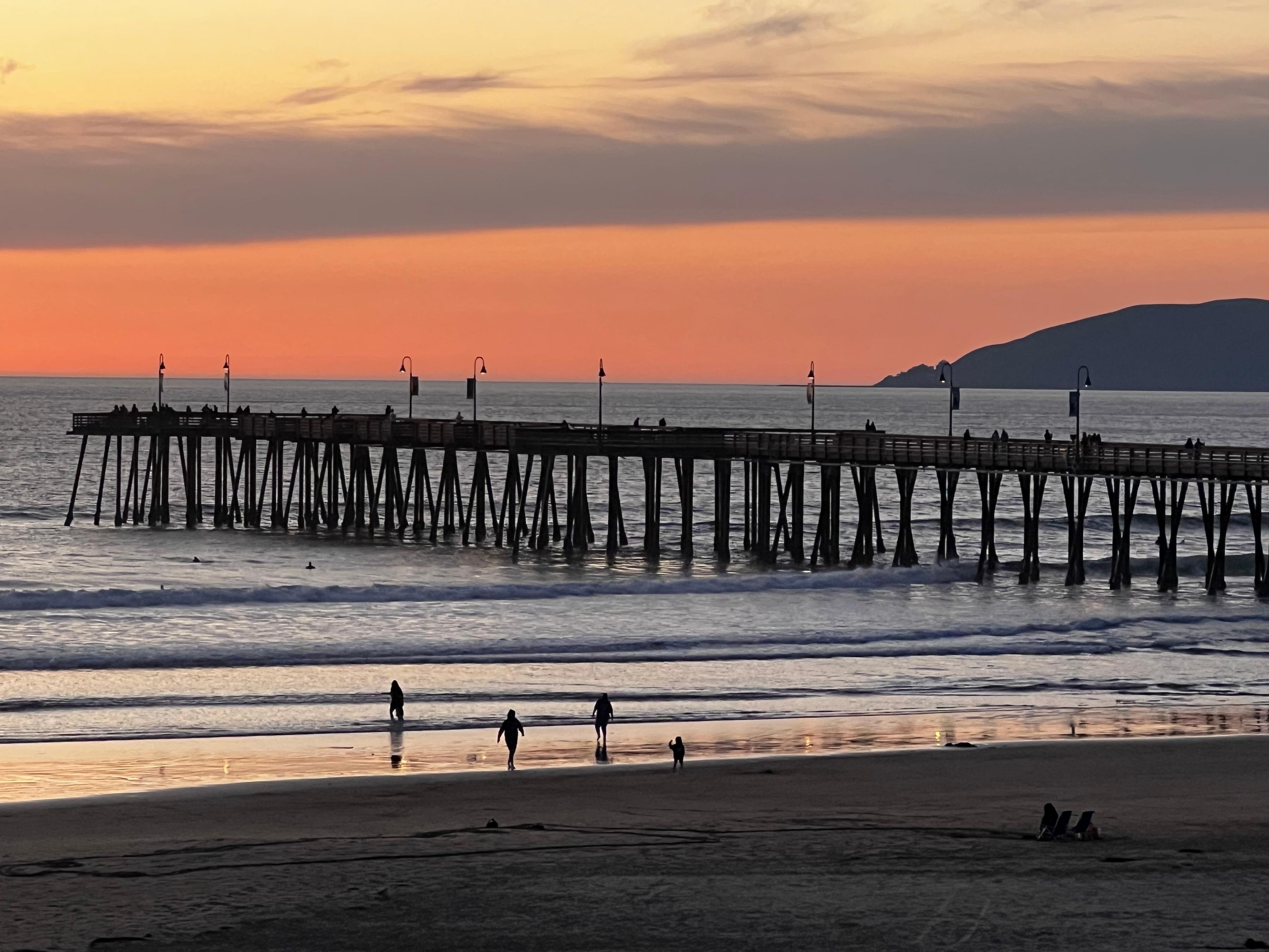 Pismo Pier from our balcony.