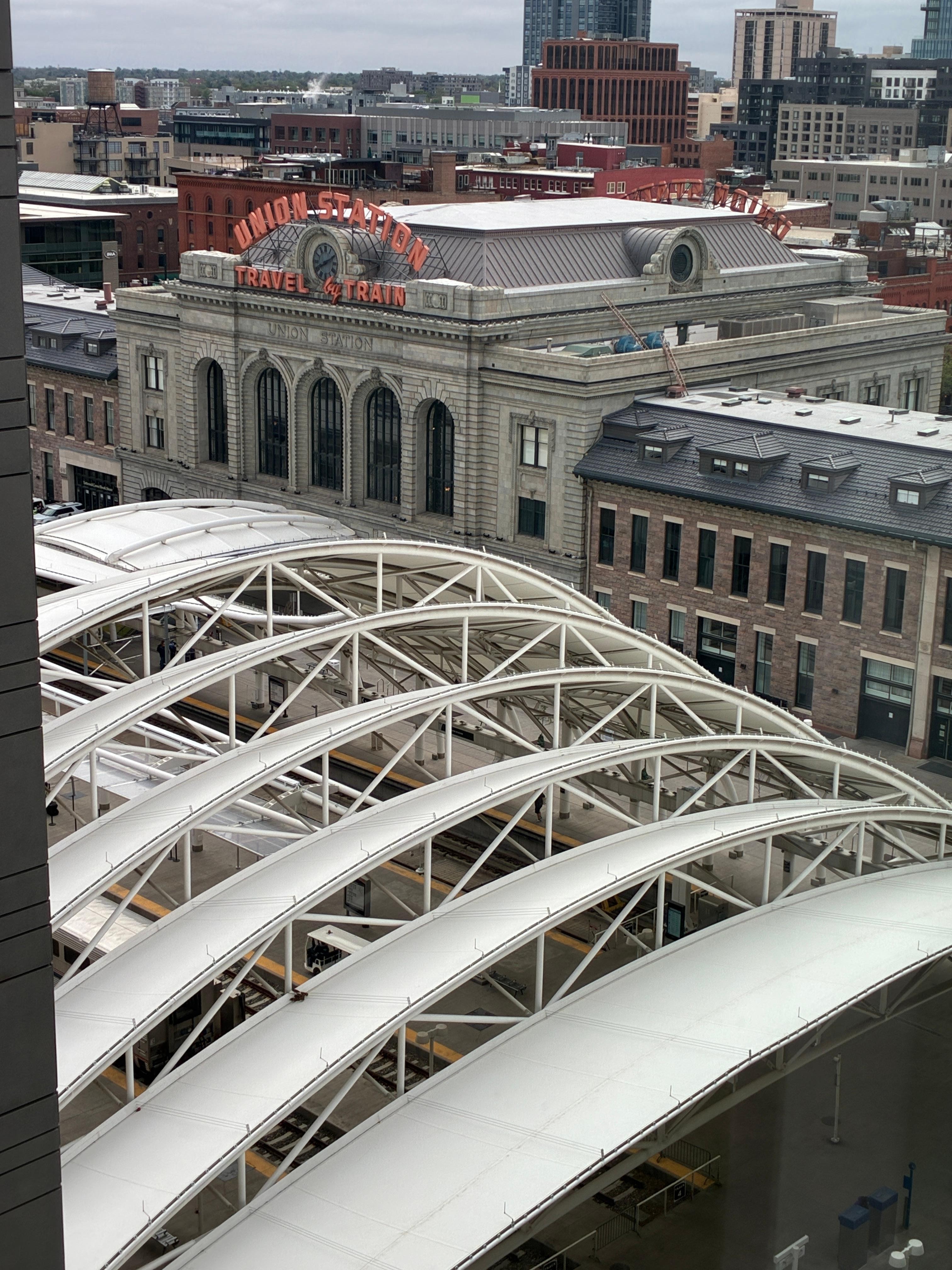 view from the elevator 