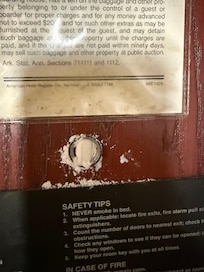 Peep hole clogged with something