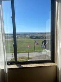 This was our “mountain view”