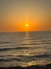 Sunset view from deck