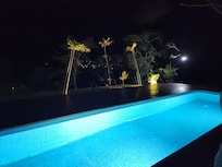 Pool at night.