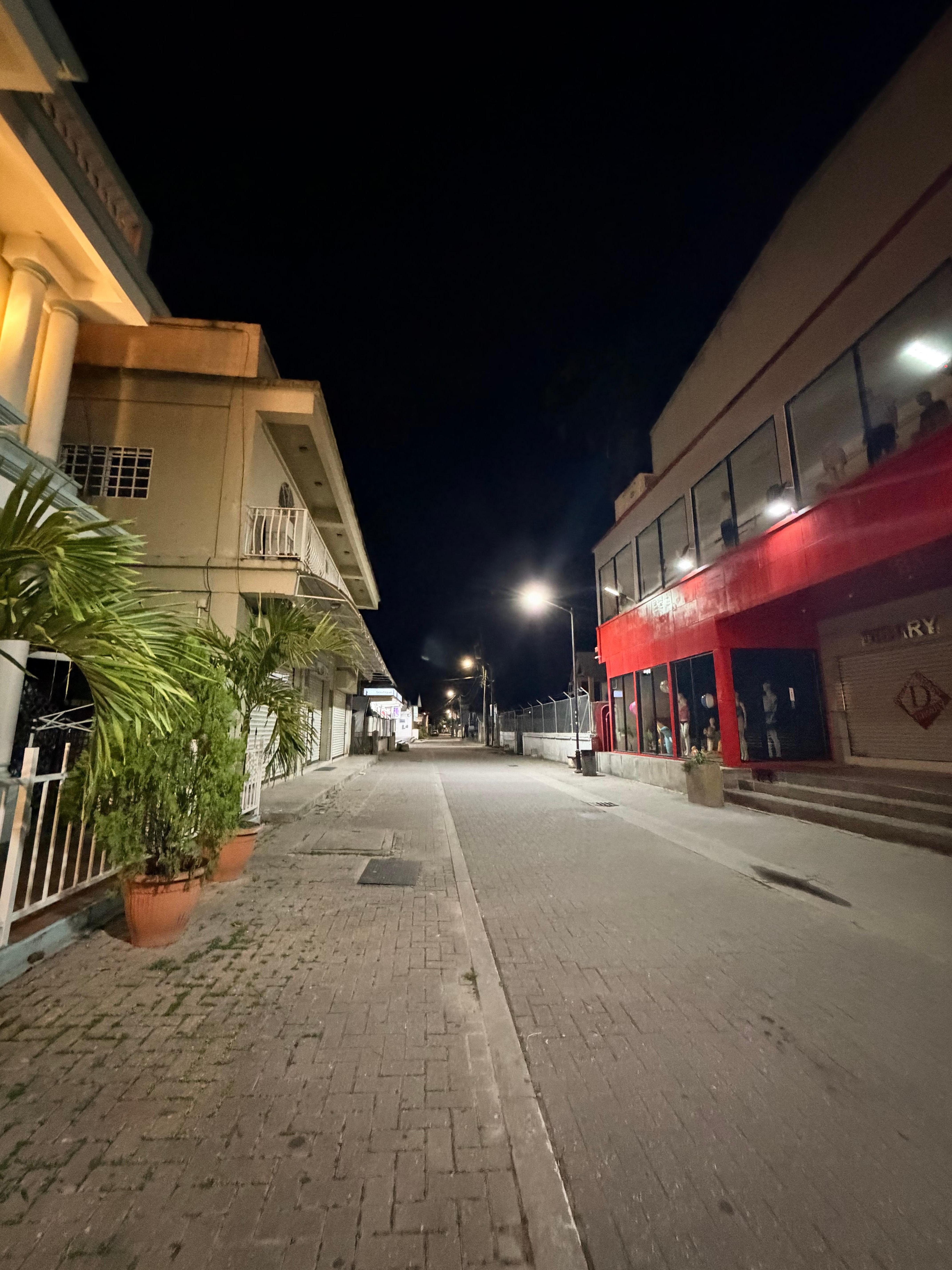 Street of hotel 