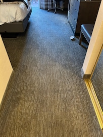 Carpeting was clean