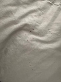 Stains on bed