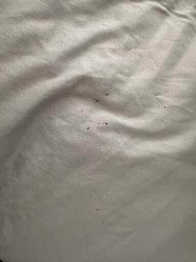 Stains on bed
