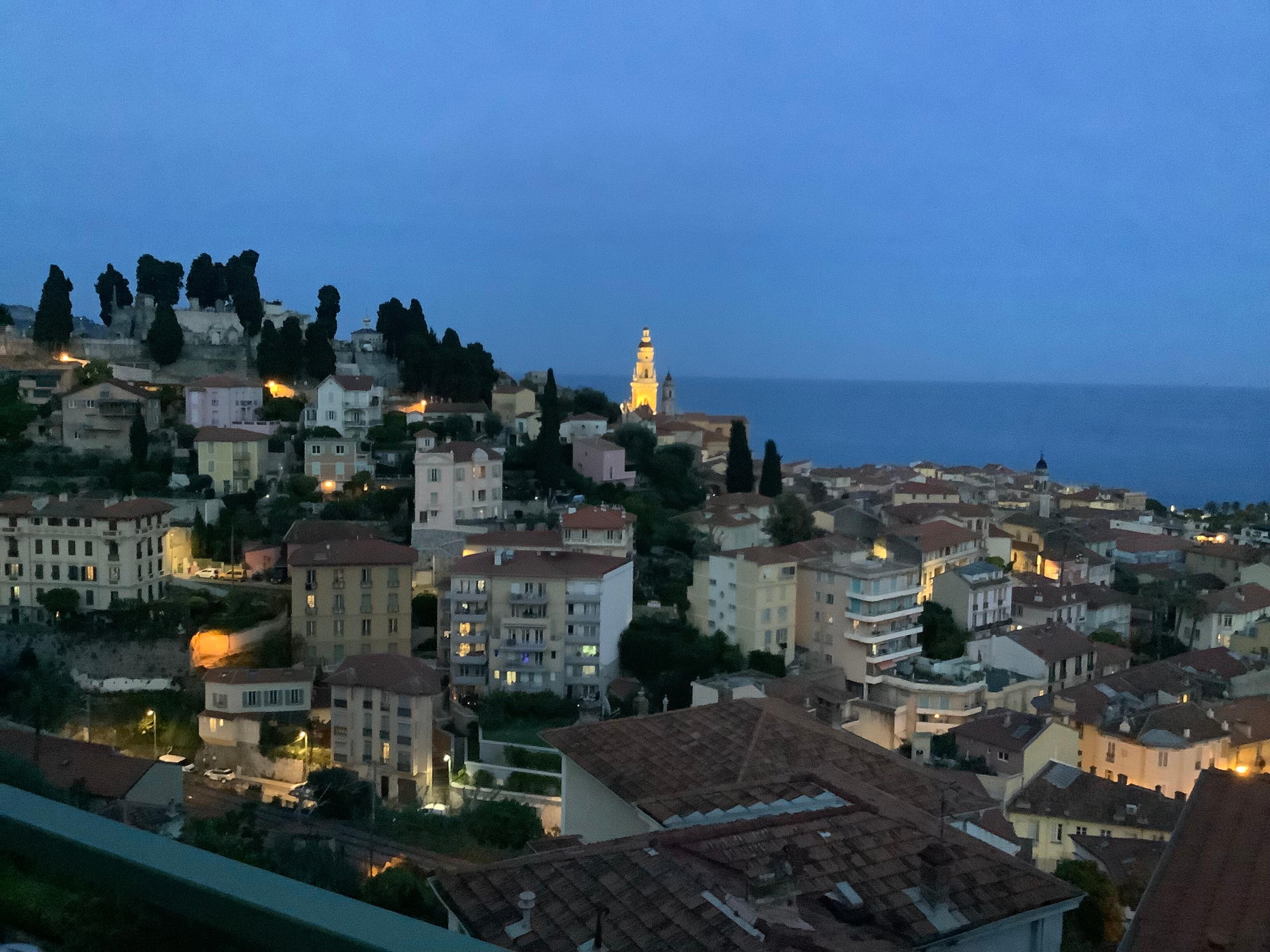 View of the church of St. Michael the Archangel in the evening