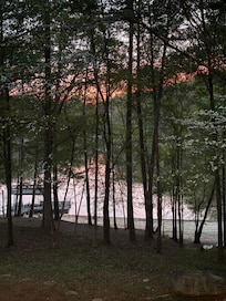 Sunset as viewed from house deck.