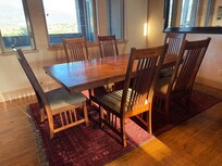 Furniture looks nice in photos but not practical: for example uncomfortable couches, dining table for only 6 of your guests.