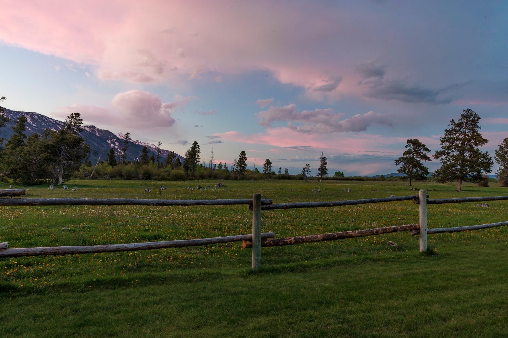 Sunset behind the condo