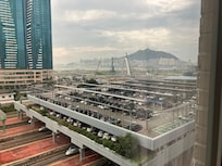 釜山駅の列車も見れて海も見えてしかも静